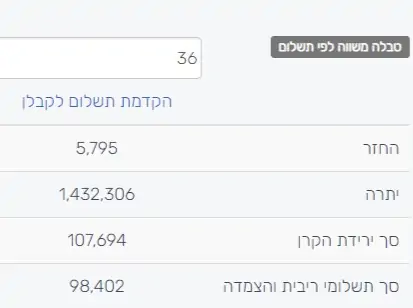 הקבלן מאפשר לשלם 20% עכשיו